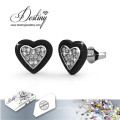 Destin bijoux cristaux Swarovski coeur Stud Earrings